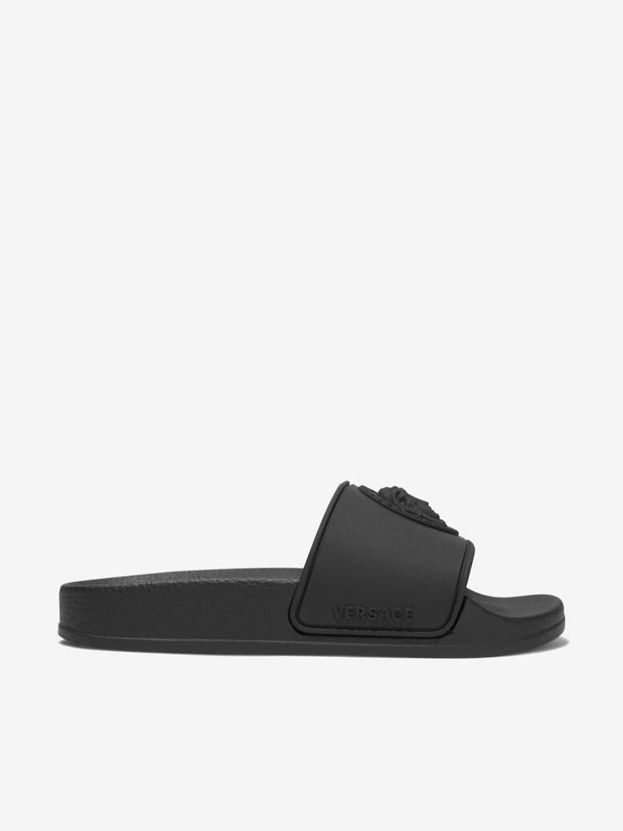 Versace Teen Medusa Logo Sliders - Stylish Slide Sandals for Youth