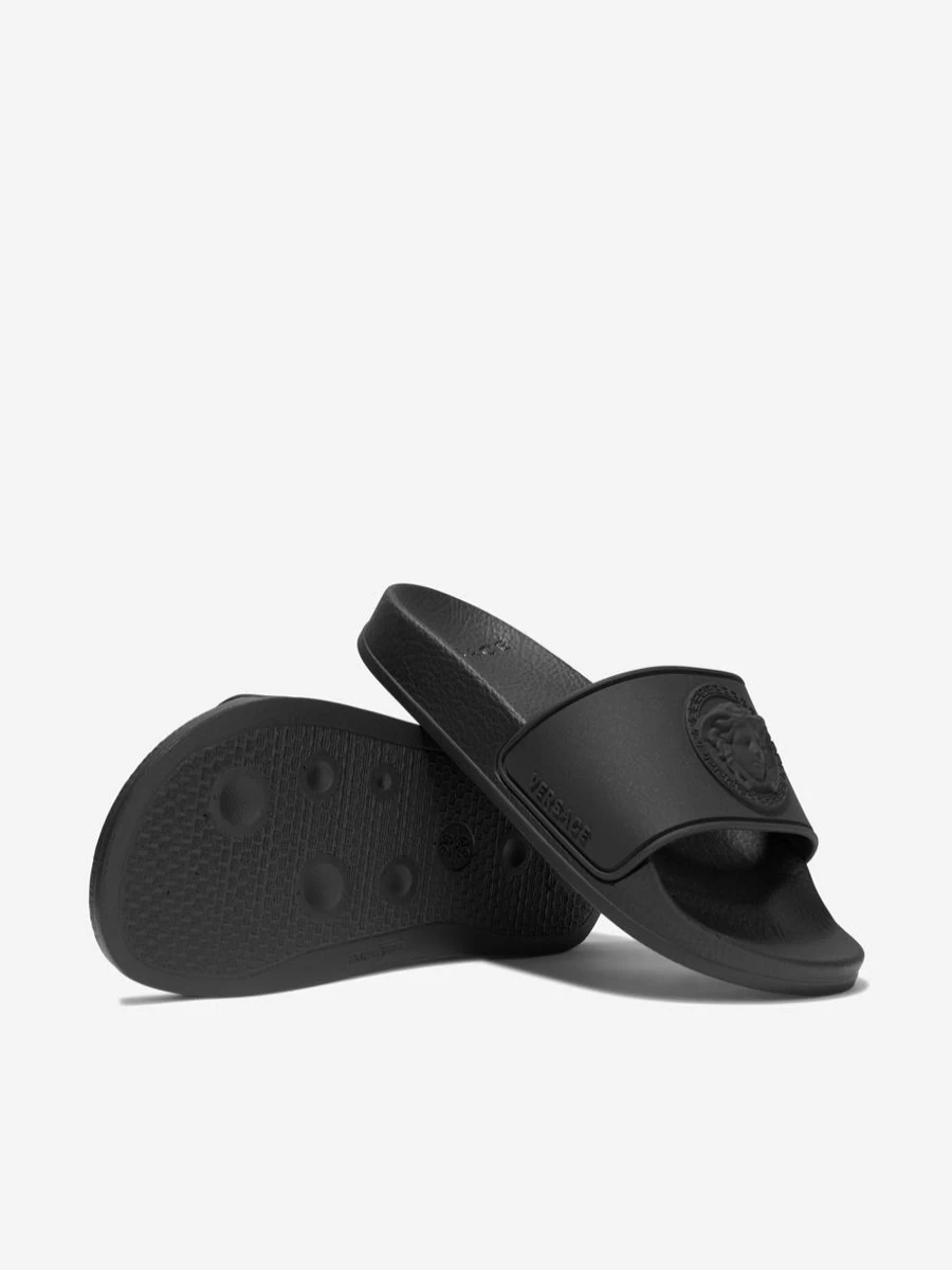 Versace Teen Medusa Logo Sliders - Stylish Slide Sandals for Youth