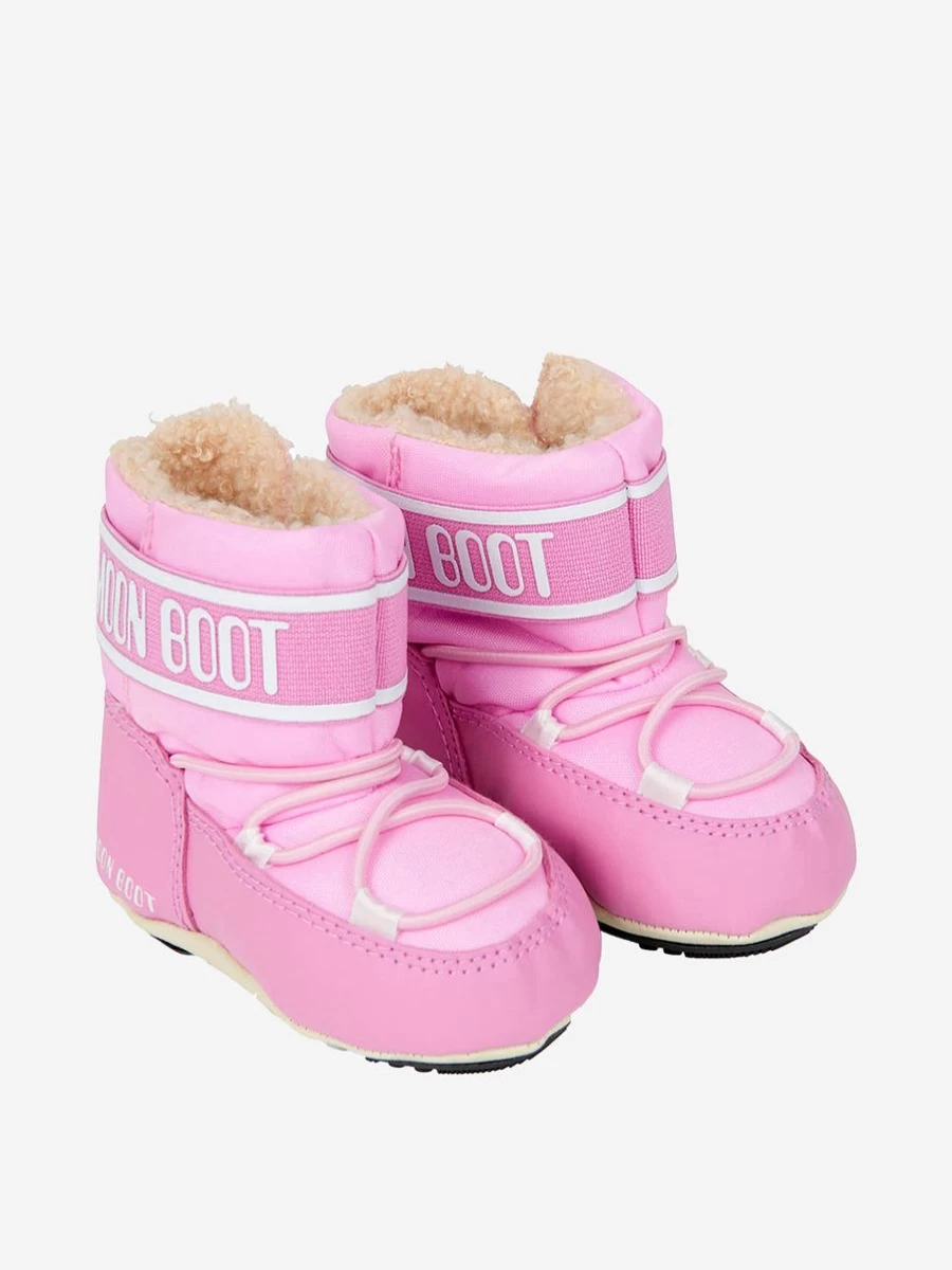 Moon Boot Baby Girls' Soft Crib Booties | Cozy & Stylish First Walkers | Childsplay Clothing