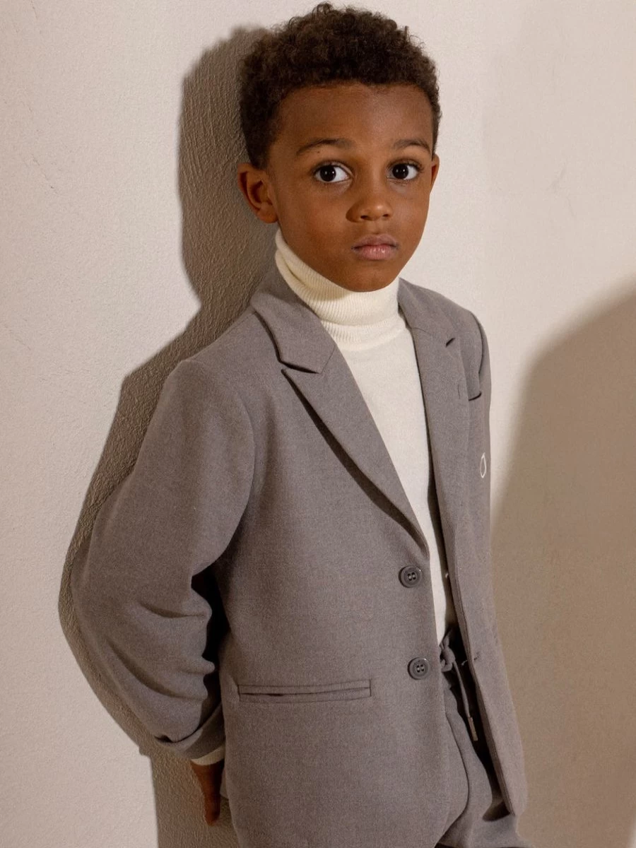 Trussardi Boys Grey Gramlin Jacket – Stylish Outerwear for Kids
