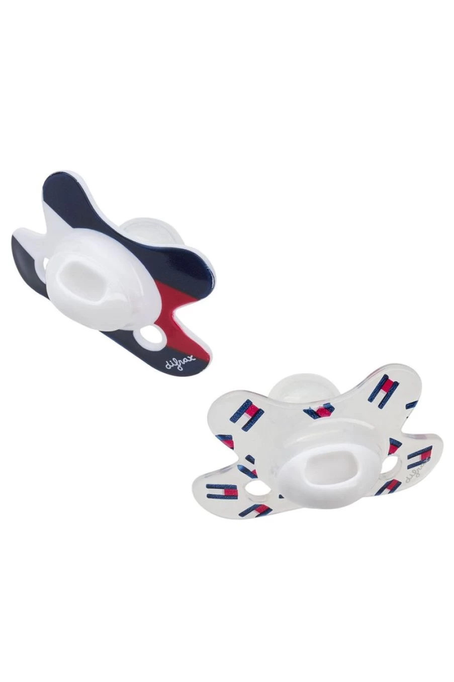 Tommy Hilfiger Baby 2-Pack Pacifier Set - Newborn Soothers, BPA-Free Dummies for Infants