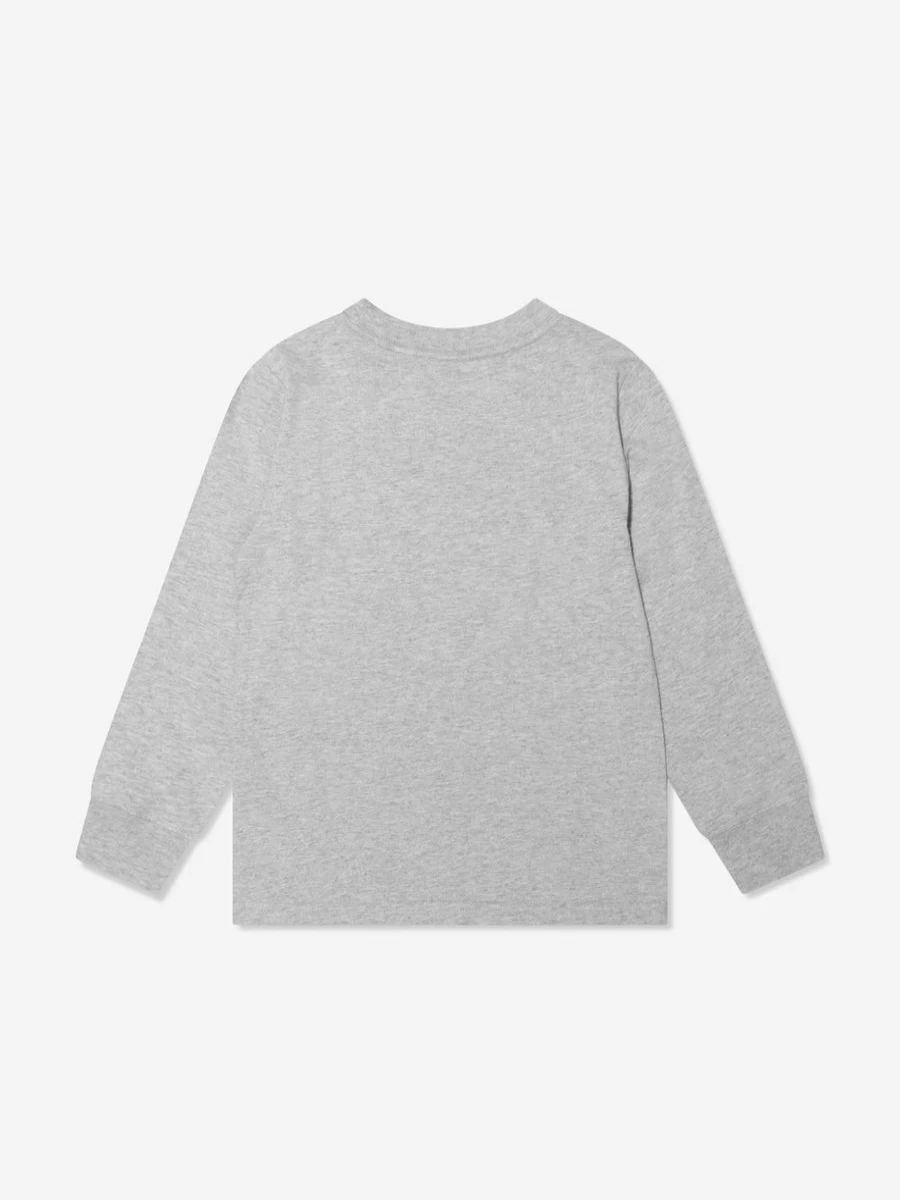 Ralph Lauren Kids Teen Boys Grey Long Sleeve T-Shirt Casual Comfort Fit Top