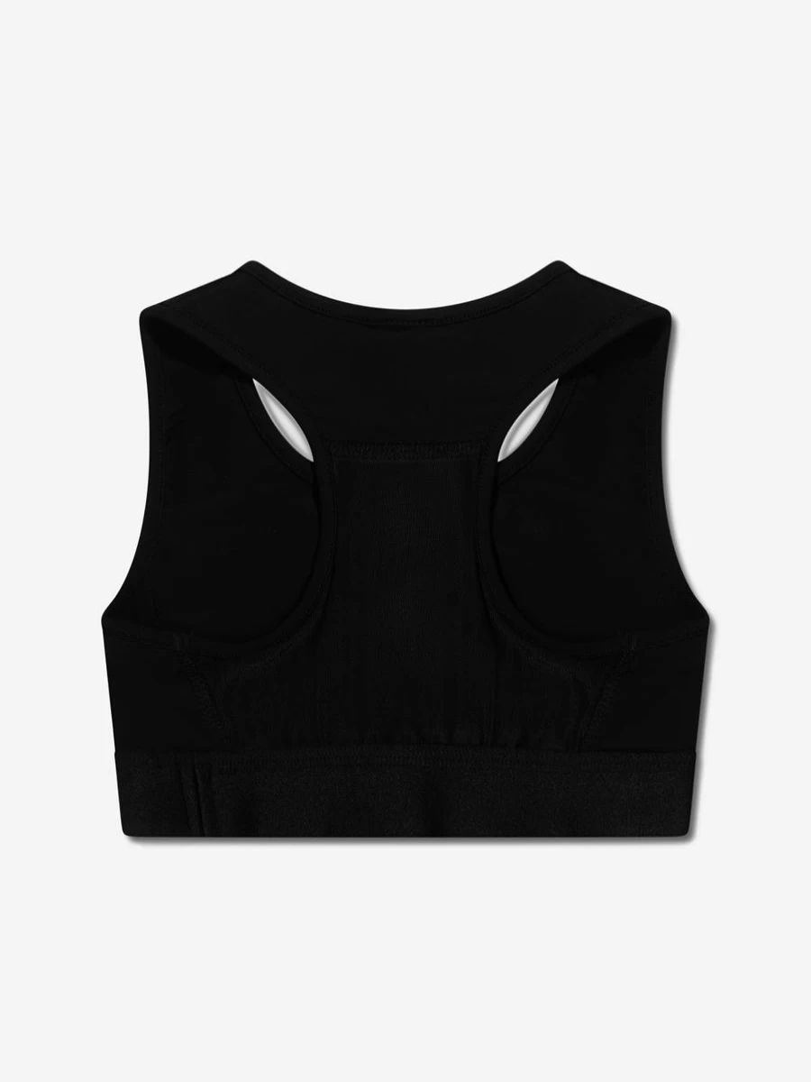 BOSS Girls' Black Logo Sports Top - Athletic Wear for Active Girls
