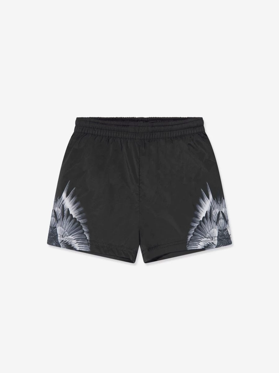 Marcelo Burlon Teen Boys' Icon Wings Swim Shorts for Summer Beachwear