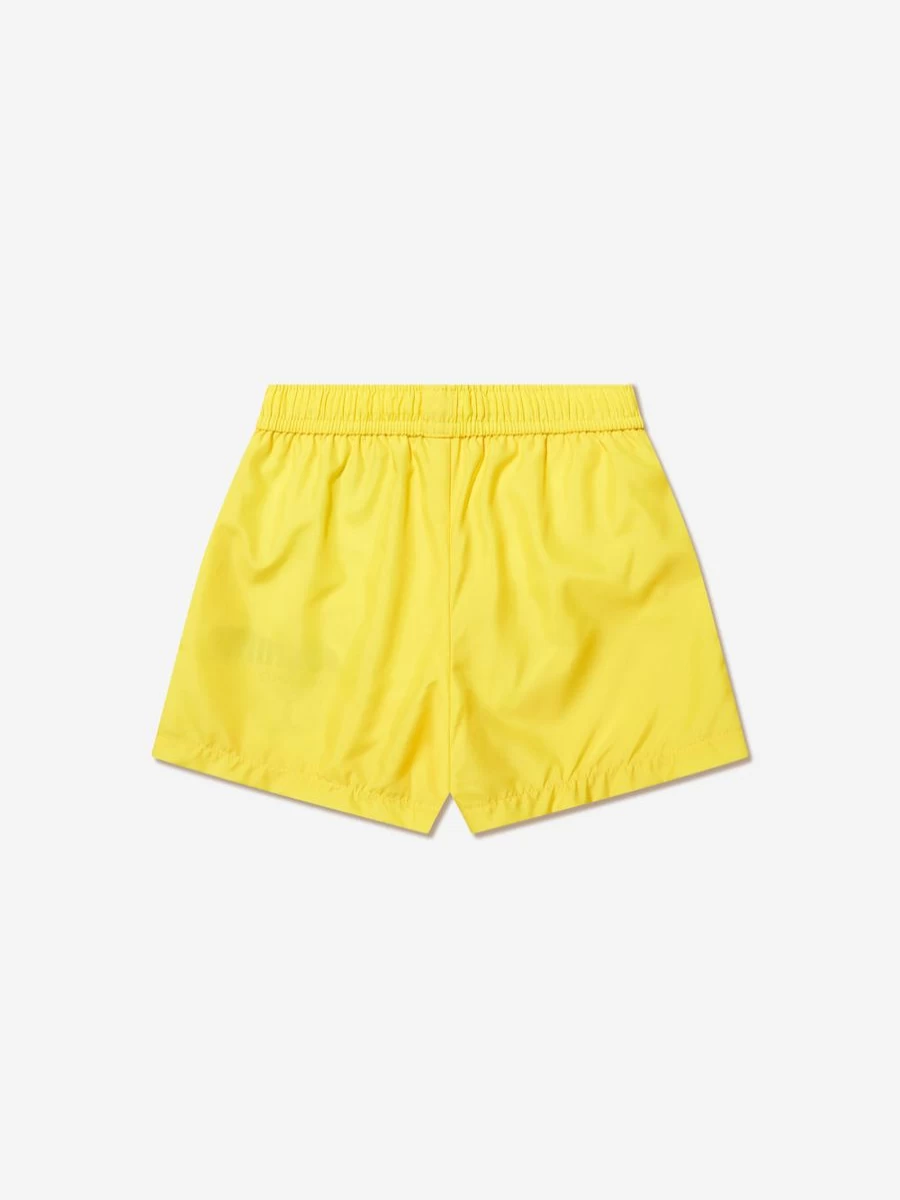 Moschino Kids Boys Blue Milano Logo Swim Shorts for Summer Beachwear