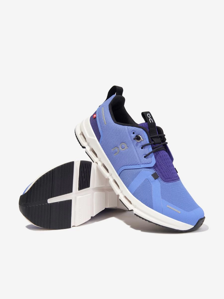 On Running Kids Cloud Sky Trainers for Girls - Blue Lightweight Running Shoes