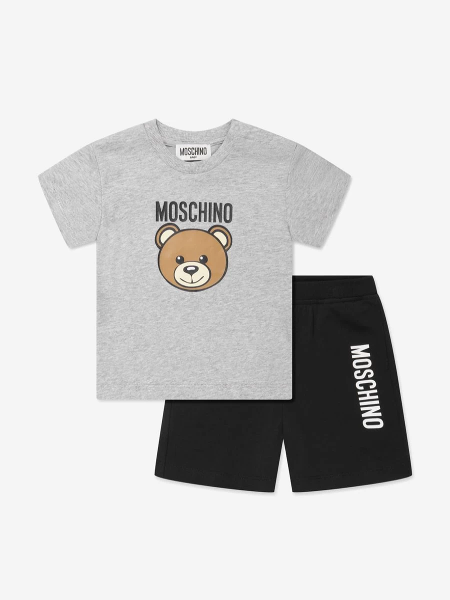 Moschino Kids Boys' Multicolor Teddy Bear Logo Shorts Set
