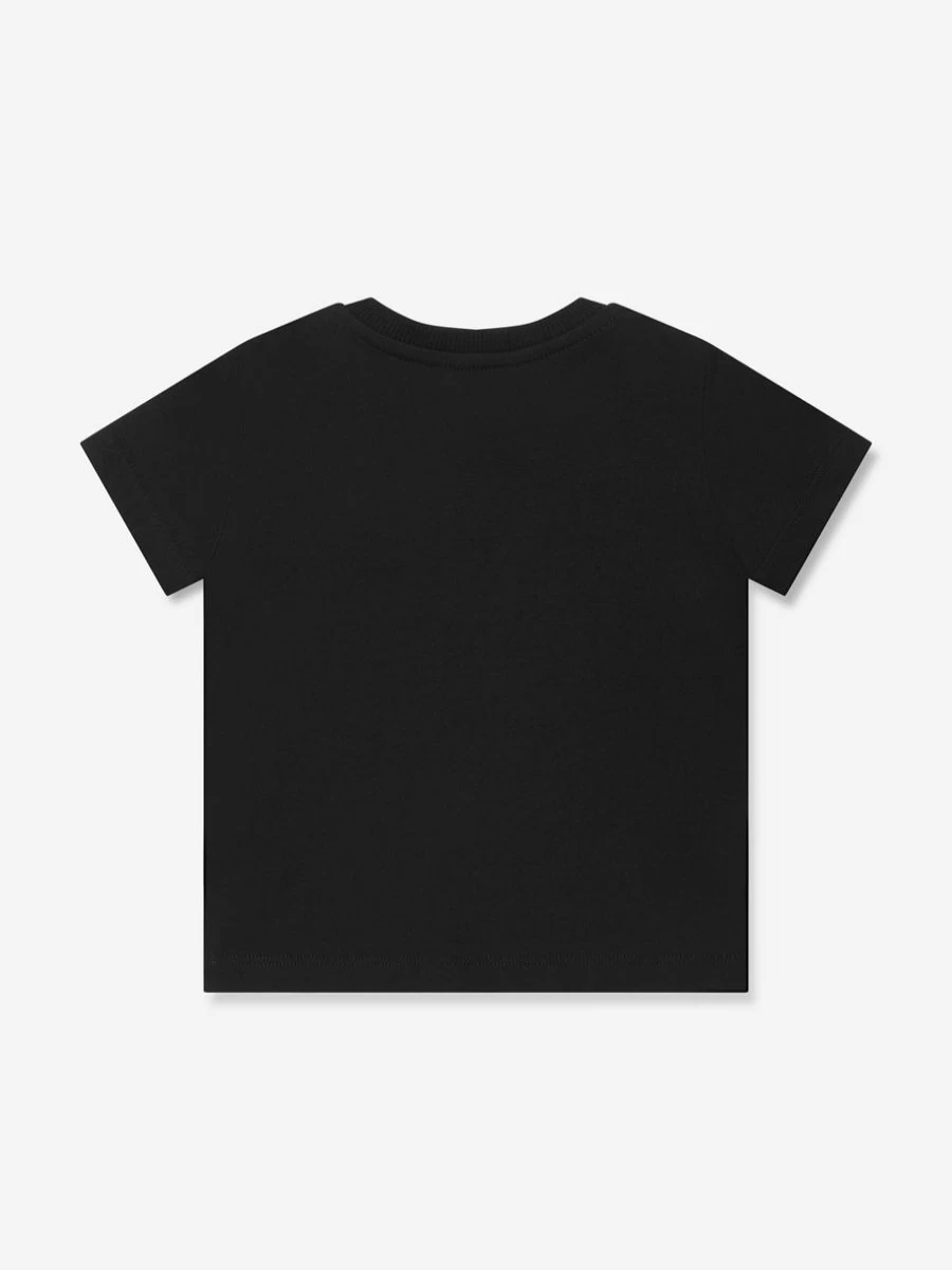 Moschino Kids Boys Black Teddy Bear Logo T-Shirt