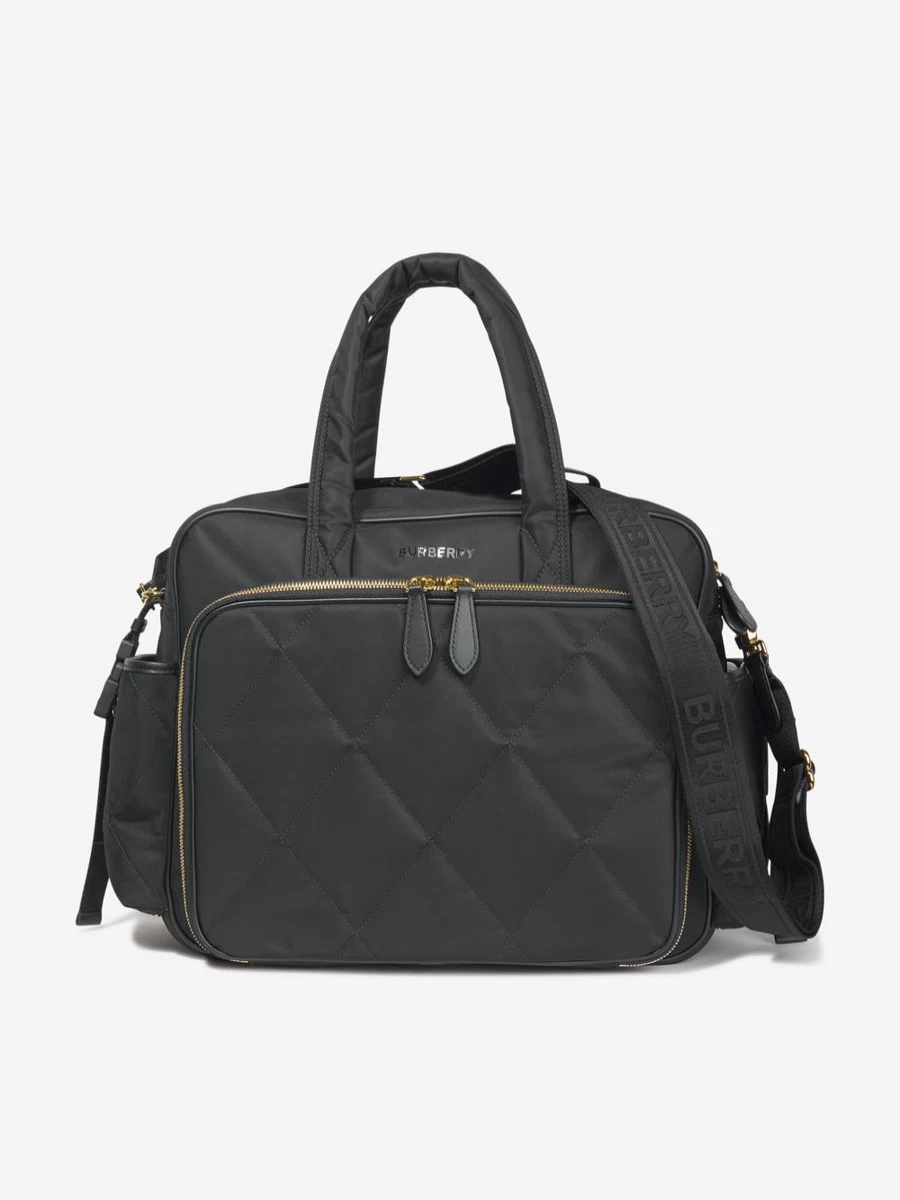 Burberry Kids Black Baby Changing Tote Bag for Diaper Essentials