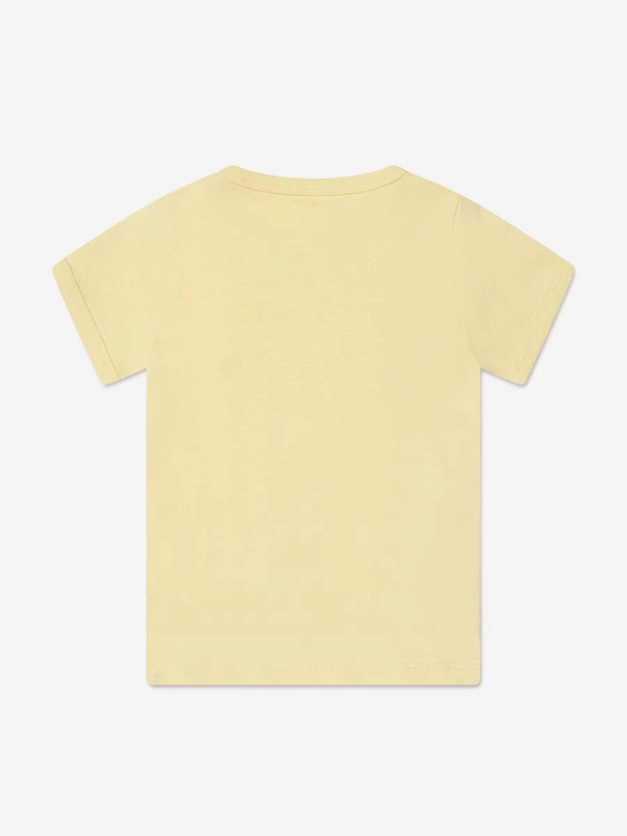 Mini Rodini Girls' Yellow Lemon Print T-Shirt - Kids Graphic Tee