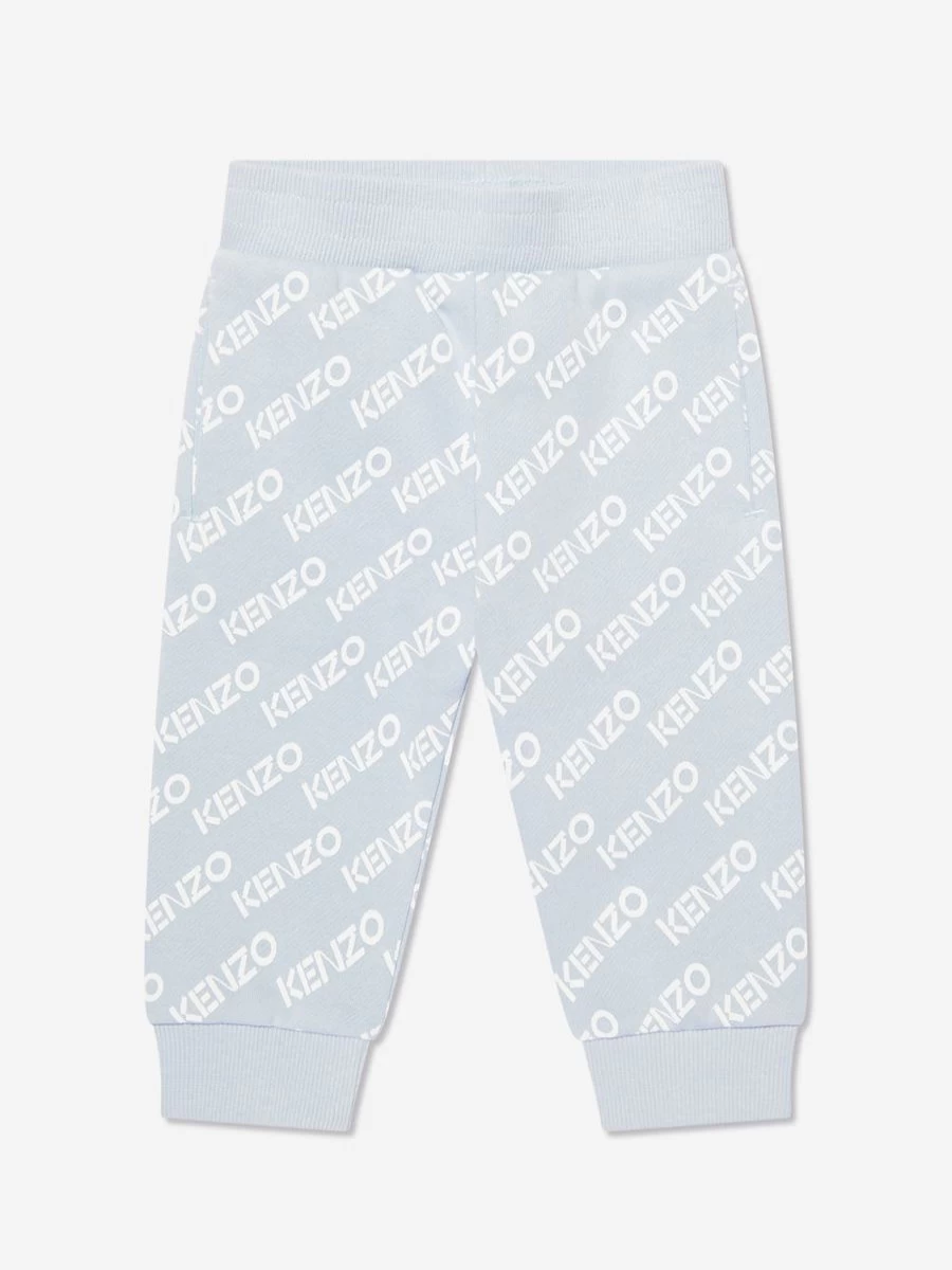 KENZO KIDS Baby Boys' Blue Logo Jogger Pants - Stylish & Comfortable