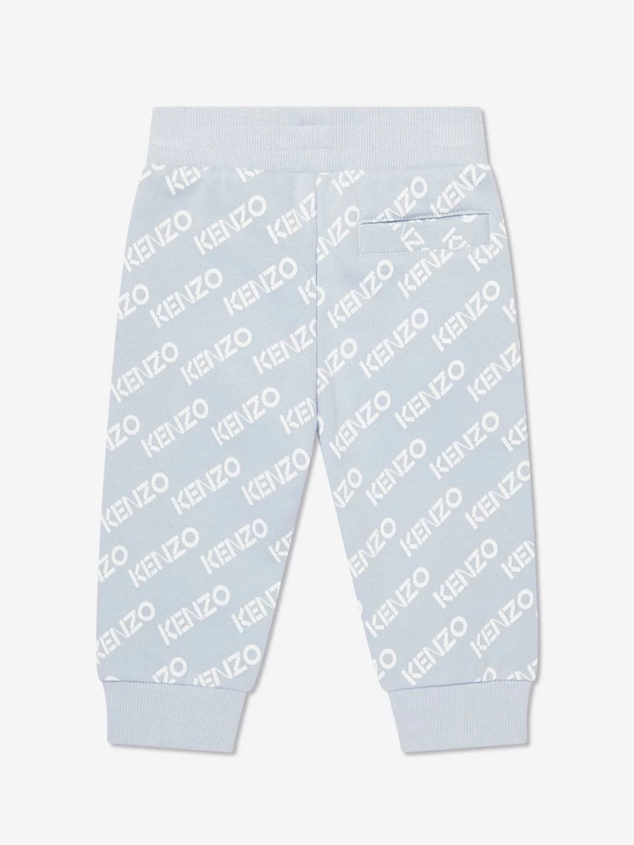 KENZO KIDS Baby Boys' Blue Logo Jogger Pants - Stylish & Comfortable