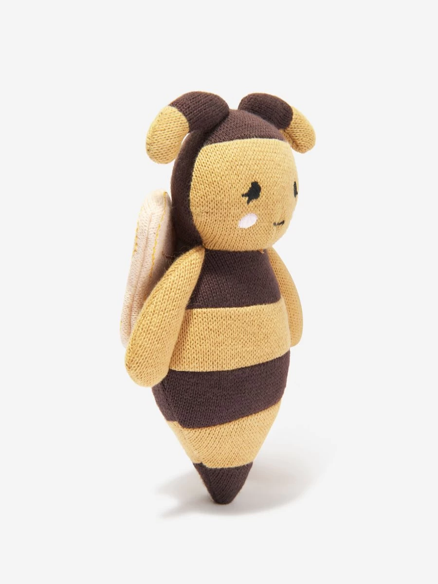 Konges Slojd Brown Bee Plush Toy - Soft Cuddly Stuffed Animal for Babies & Kids