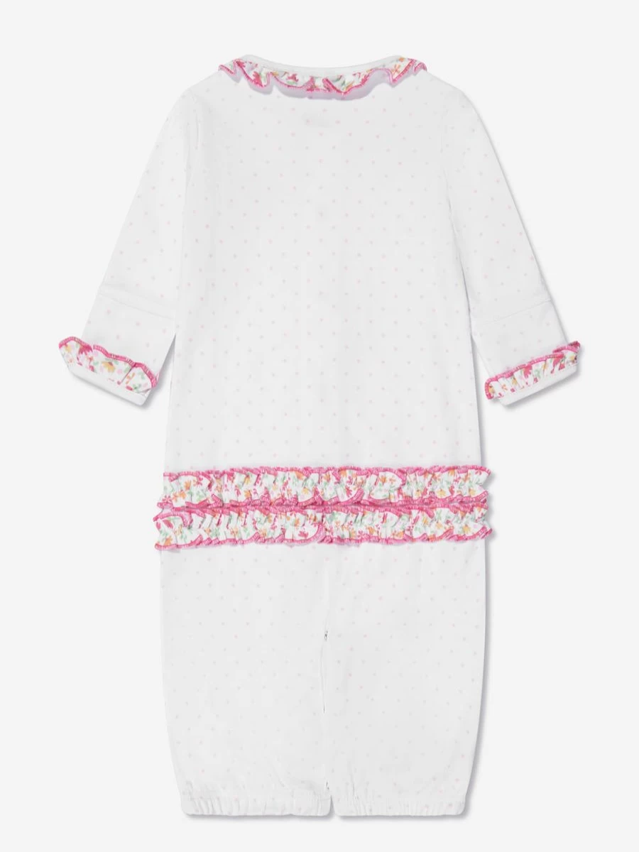 Magnolia Baby Girls White Embroidered Ruffle Dress - Elegant & Stylish Outfit for Toddlers