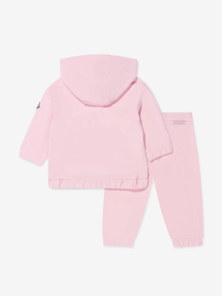 Moncler Enfant Baby Girls Pink Pocket Tracksuit - Soft & Stylish Outfit