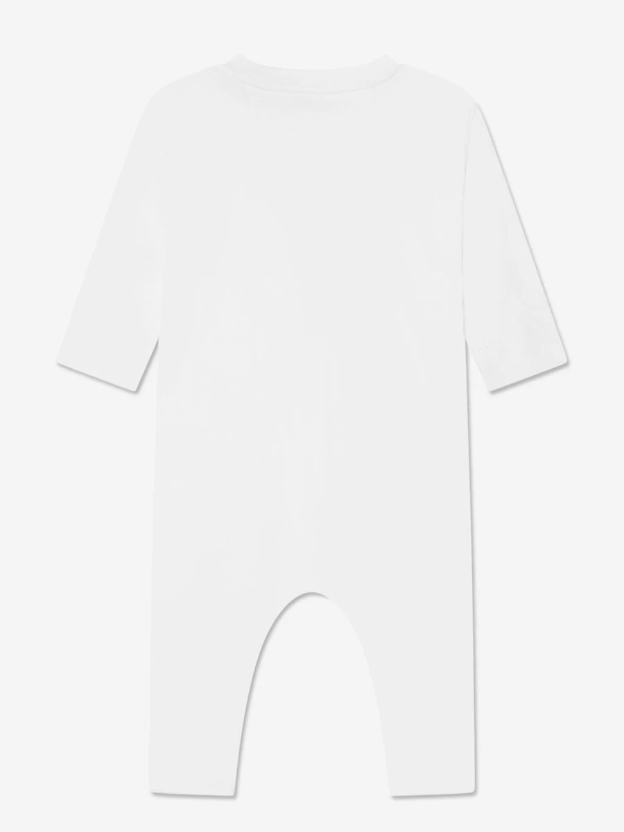 Burberry Kids Boys' White Azari Long Sleeve Romper