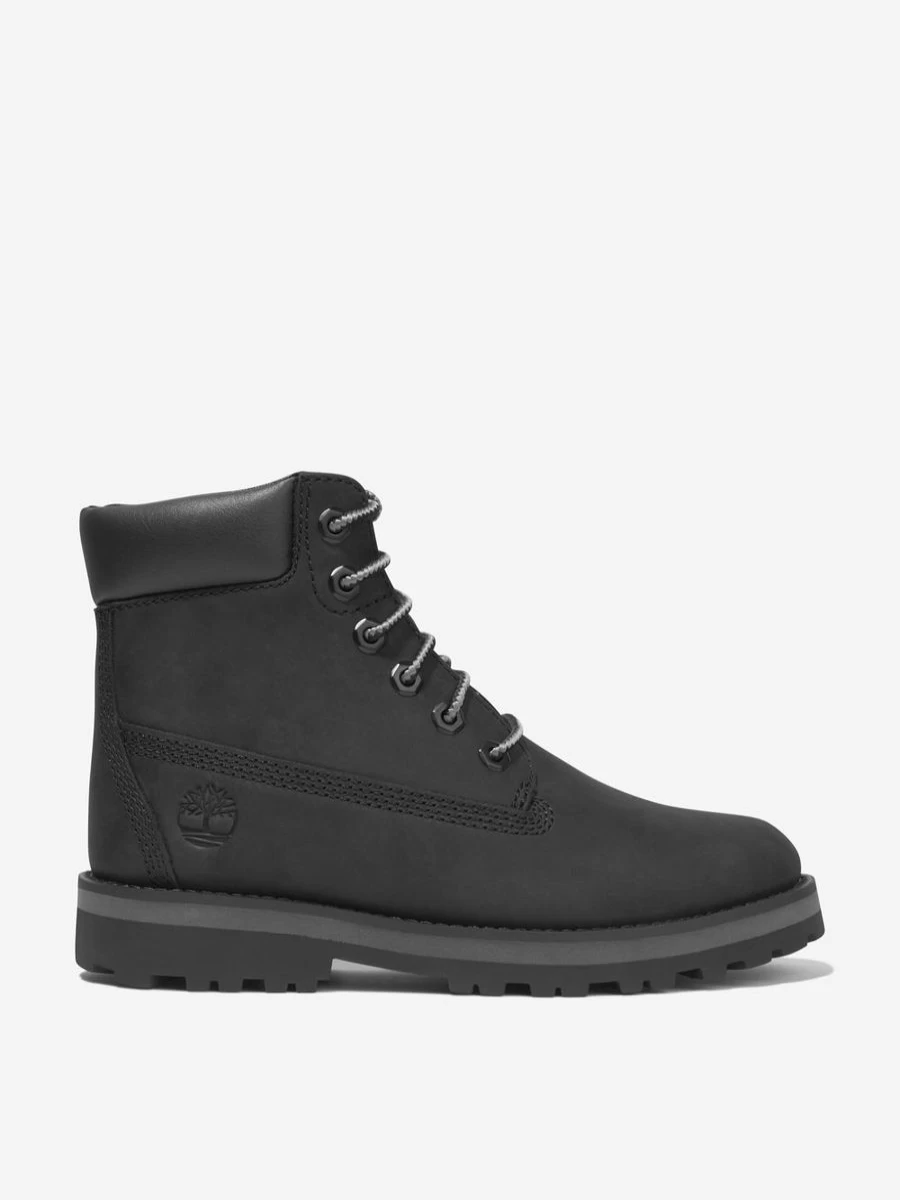 Timberland Teen Kids Nubuck 6 Inch Waterproof Hiking Boots Pine Green