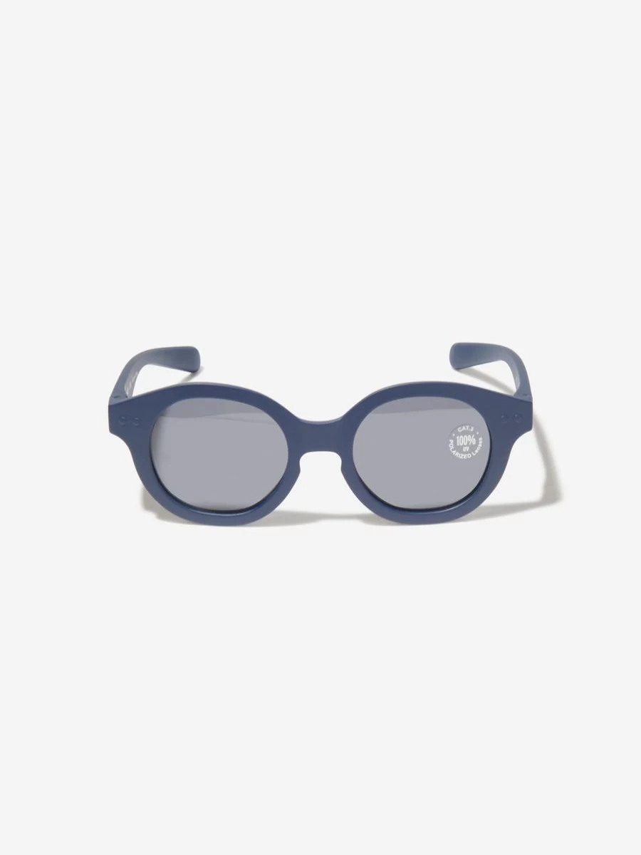 Izipizi Girls Navy Retro Mini Sunglasses for Kids - Vintage Style UV Protection Shades