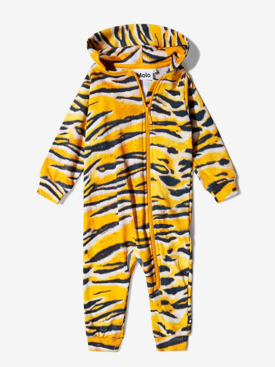 Molo Baby Boys Organic Cotton Wild Animal Print Bodysuit - Soft & Eco-Friendly Onesie for Infants