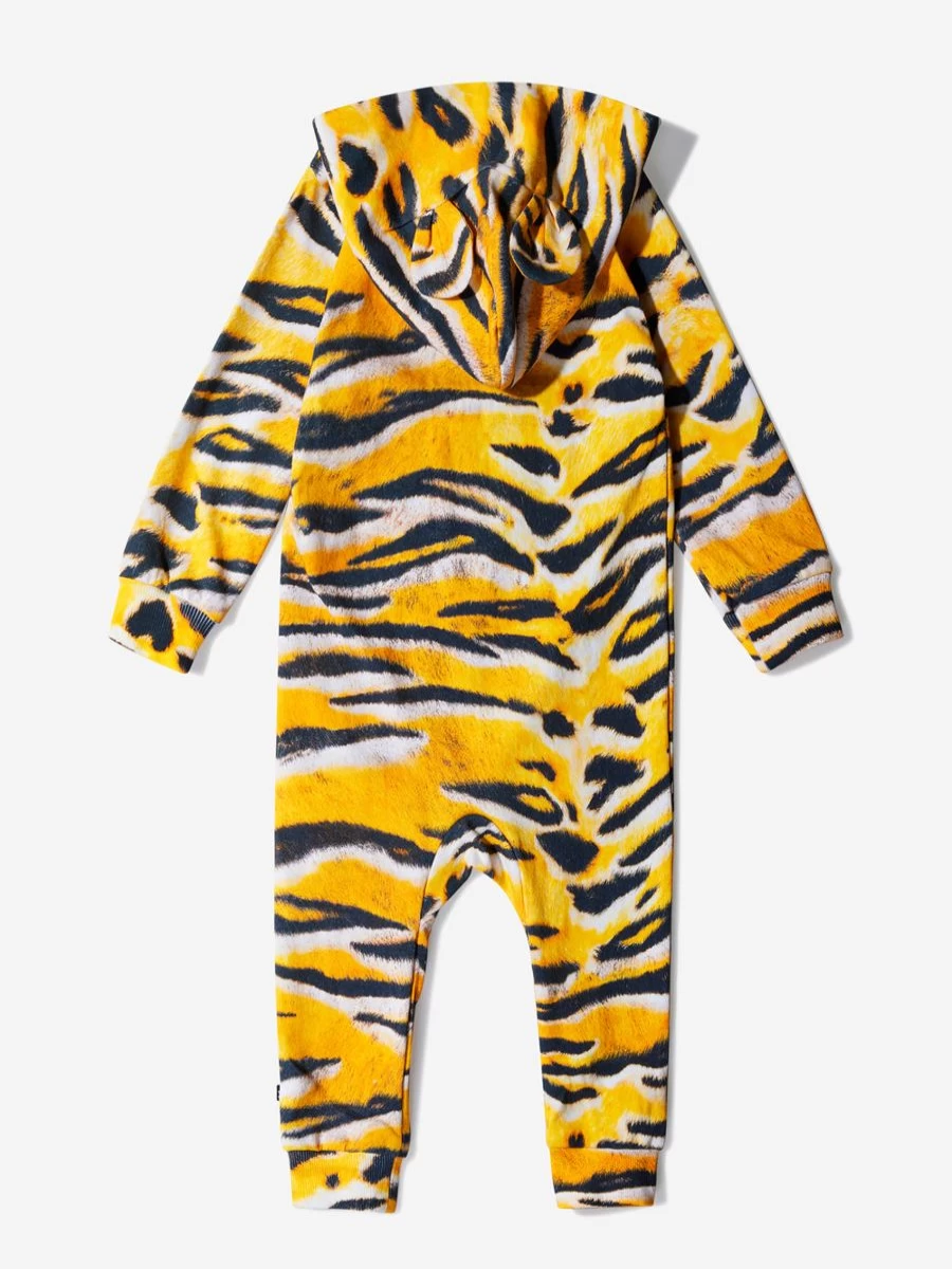 Molo Baby Boys Organic Cotton Wild Animal Print Bodysuit - Soft & Eco-Friendly Onesie for Infants