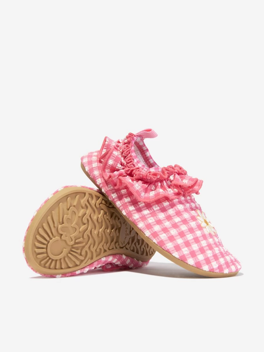Konges Slojd Baby Girls Pink Soline Frill Swim Shoes for Toddlers