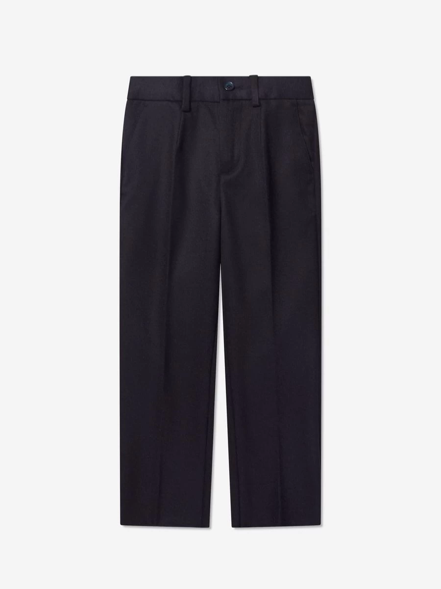 Dolce & Gabbana Kids Boys Navy Slim Fit Trousers for Stylish Comfort