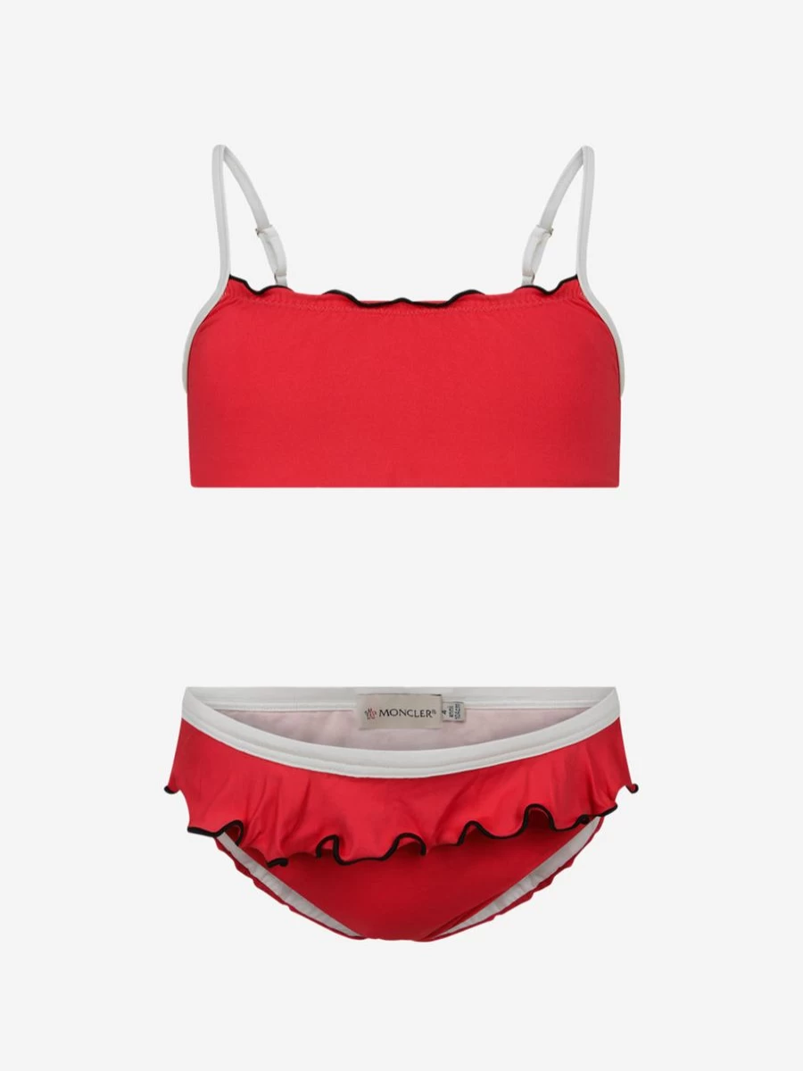 Moncler Enfant Girls Coral Bikini Swimwear for Kids