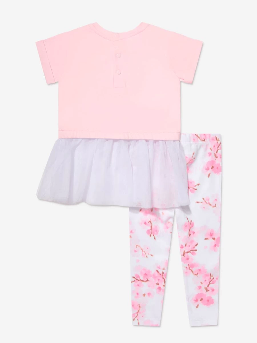 Guess Girls' Pink Leggings Set for Baby & Toddler - Soft & Stylish