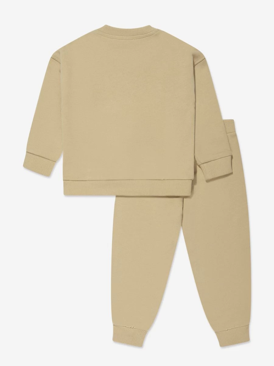 Moschino Kids Baby Boys Brown Milano Logo Tracksuit - Official Outfit