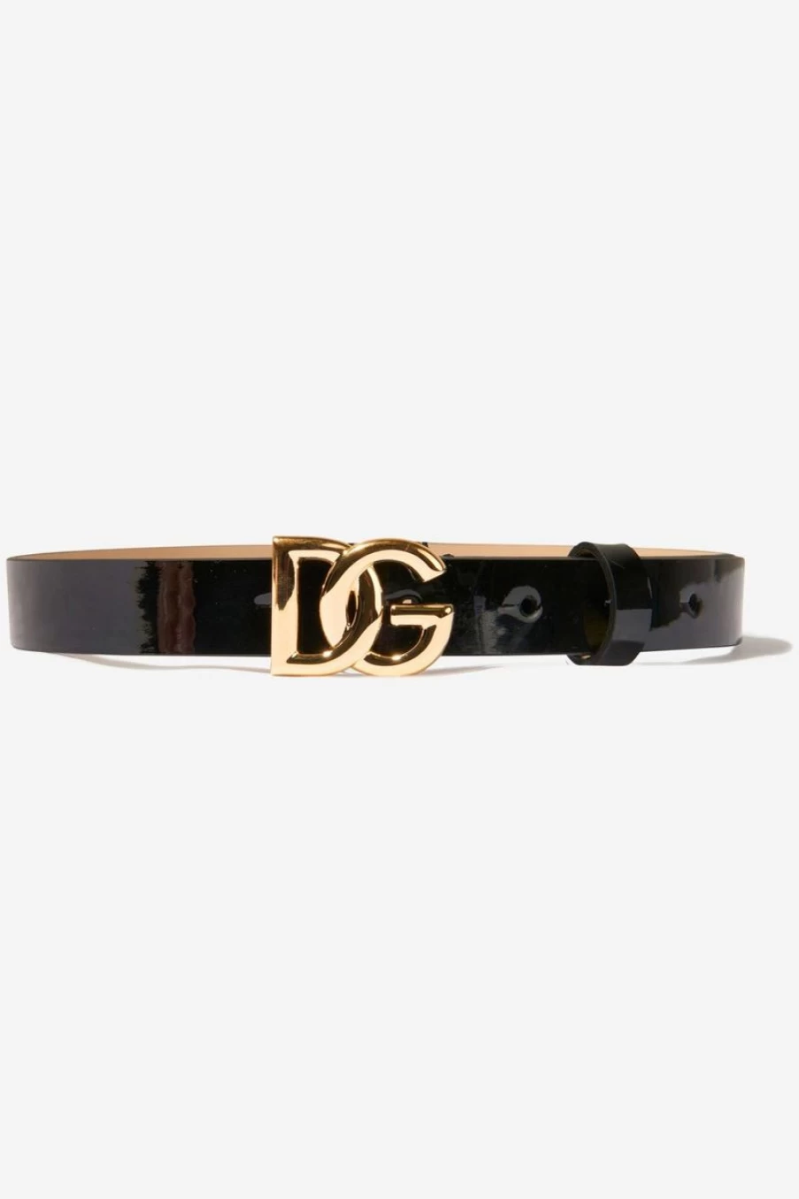Dolce & Gabbana Kids Teen Girls Black Leather Logo Belt | Stylish Designer Belt for Teens