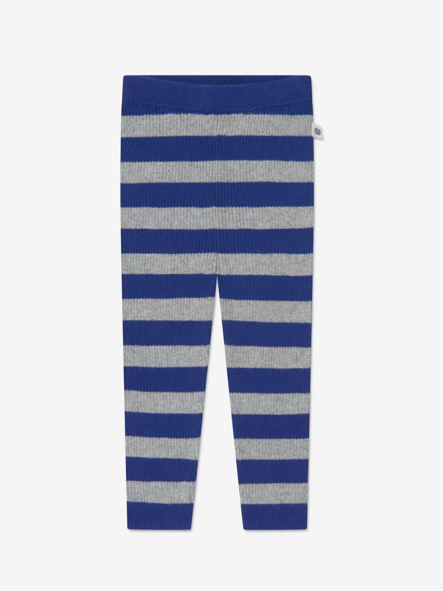 The Bonnie Mob Baby Cashmere Knit Leggings for Girls - Soft Blue Toddler Leggings
