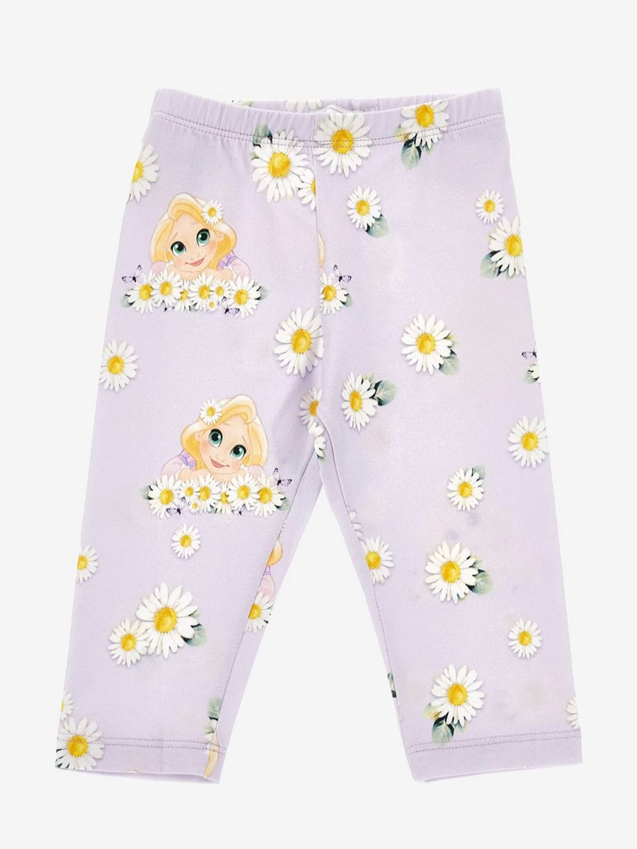 Monnalisa Girls Purple Daisy Print Leggings for Baby & Toddler