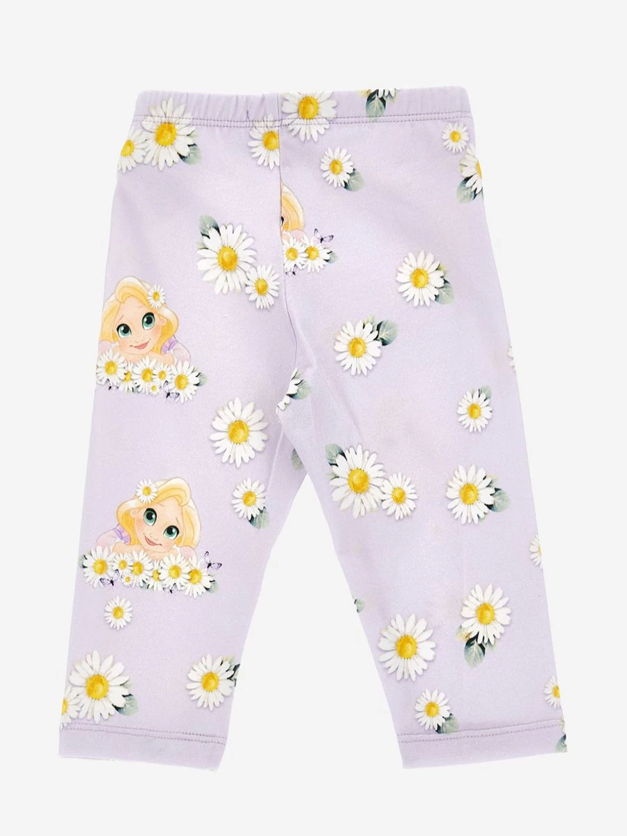 Monnalisa Girls Purple Daisy Print Leggings for Baby & Toddler