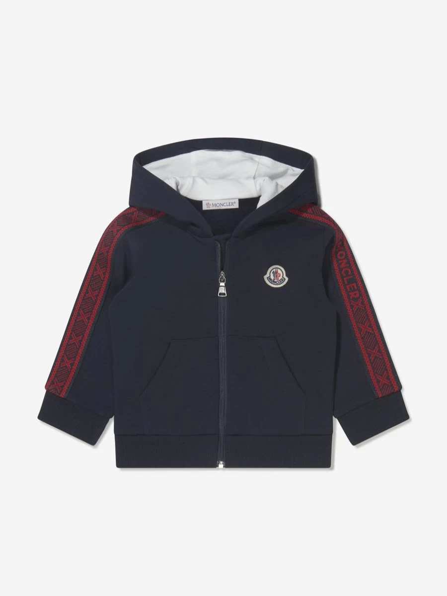 Moncler Enfant Baby Boys Logo Zip Up Hoodie - Stylish Kids Pullover Jacket