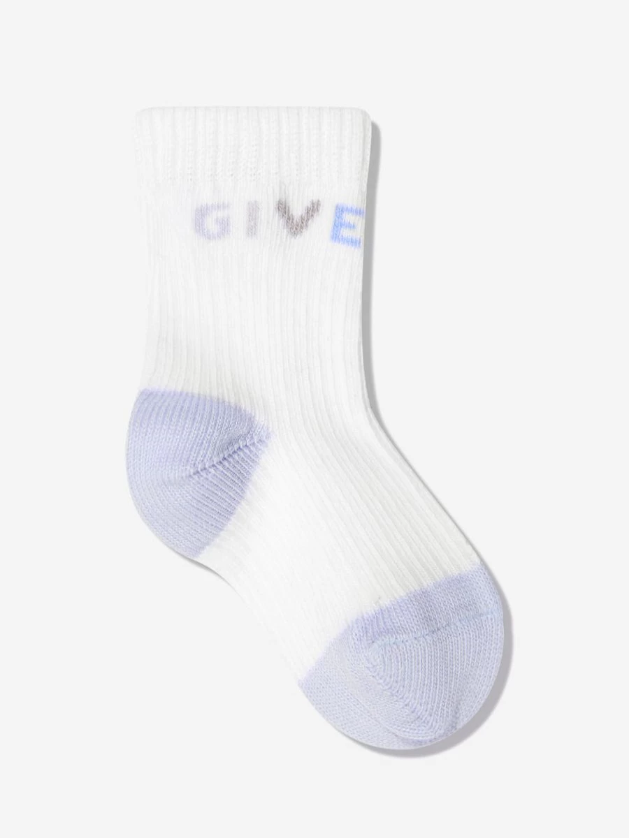 Givenchy Baby Boys' 2-Pack Blue Socks Gift Set - Premium Cotton Comfort