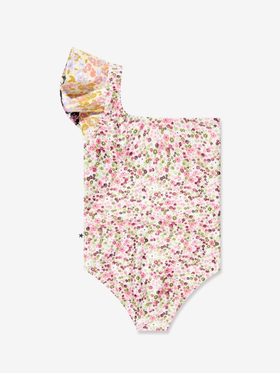 Molo Girls Meadow Floral Print One-Piece Swimsuit for Toddlers