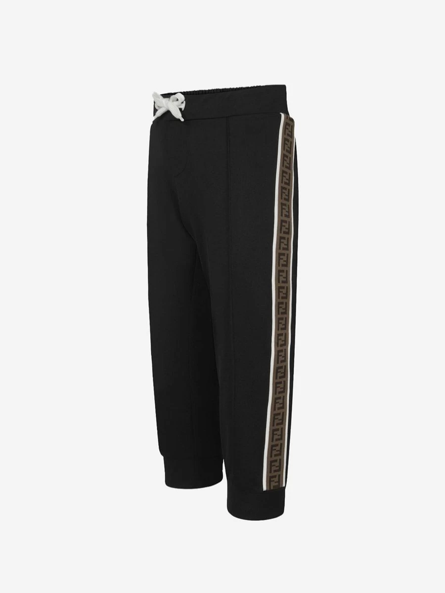 Fendi Kids Boys FF Logo Tape Joggers - Stylish Tracksuit Pants for Boys | Childsplay Collection