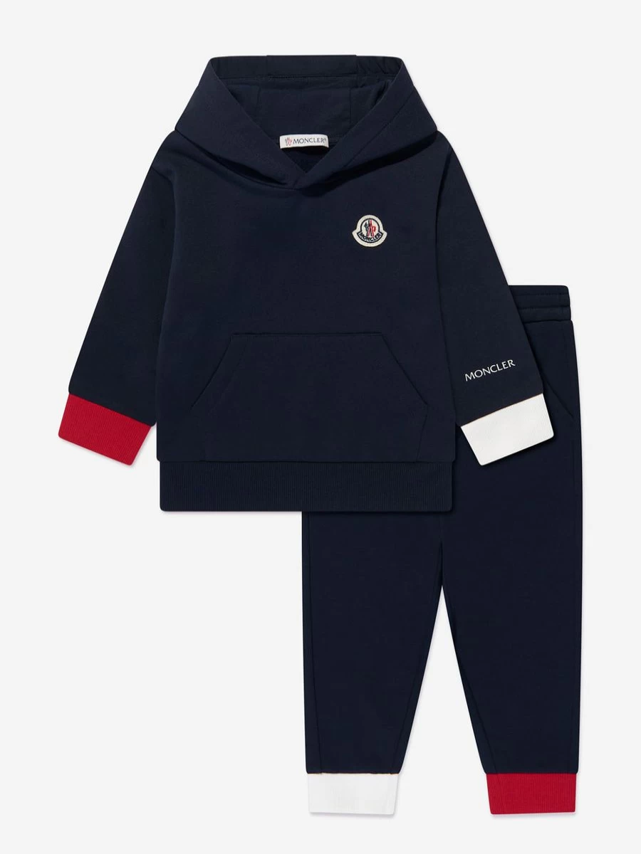 Moncler Enfant Baby Boys Navy Logo Tracksuit - Stylish & Comfortable Outfit