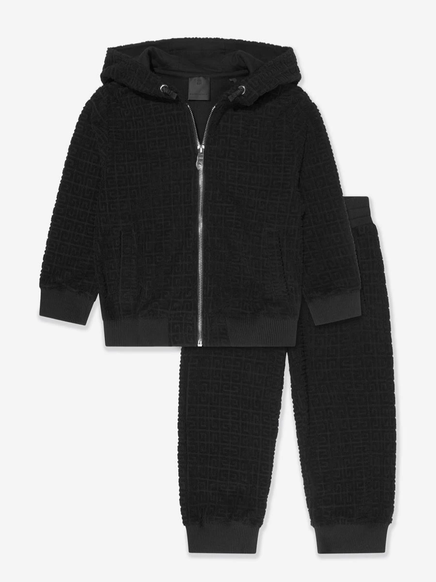 Givenchy Teen Boys 4G Logo Black Tracksuit