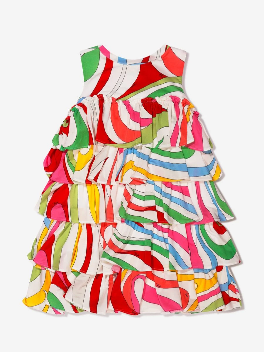 Emilio Pucci Girls Multicolour Marmo Sleeveless Dress