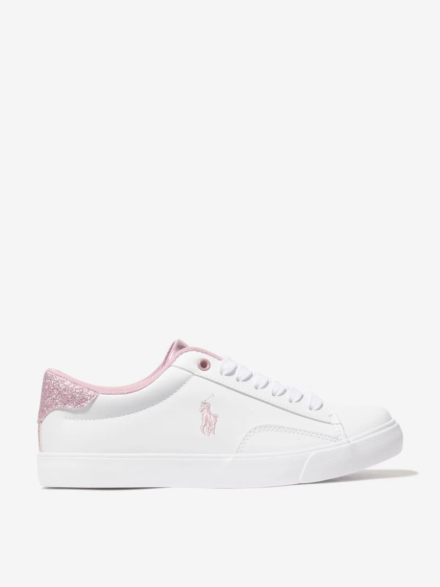 Ralph Lauren Kids Theron V White Trainers for Teen Girls