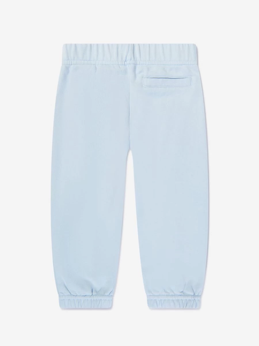 Palm Angels Baby Boys Blue Curved Logo Joggers - Stylish Comfort for Toddlers