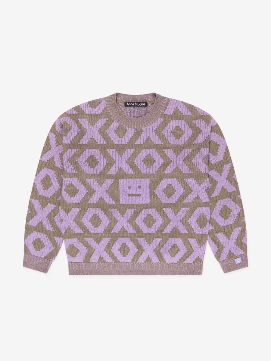 Acne Studios Boys Purple Mini Kozu Jumper for Kids