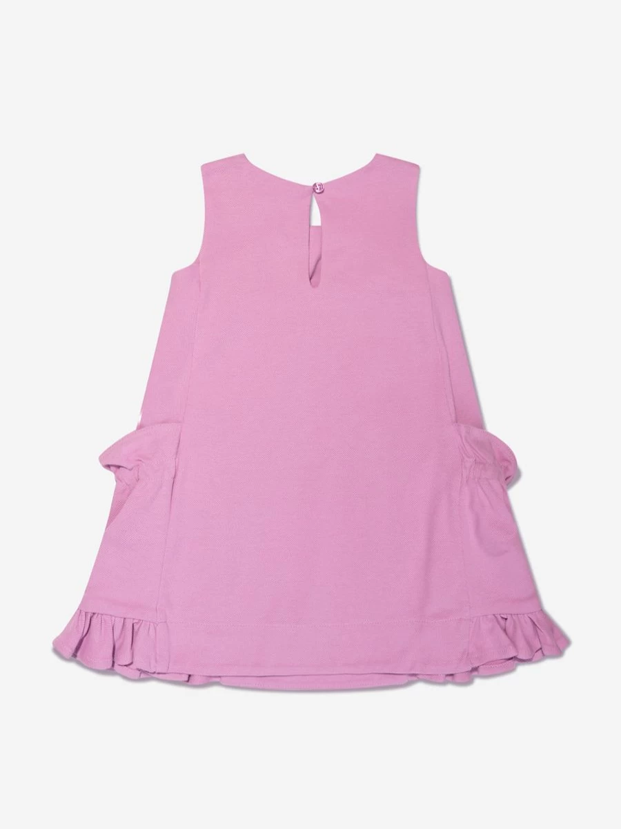 Emporio Armani Baby Girls Pink Frilly Dress - Elegant Infant Fashion