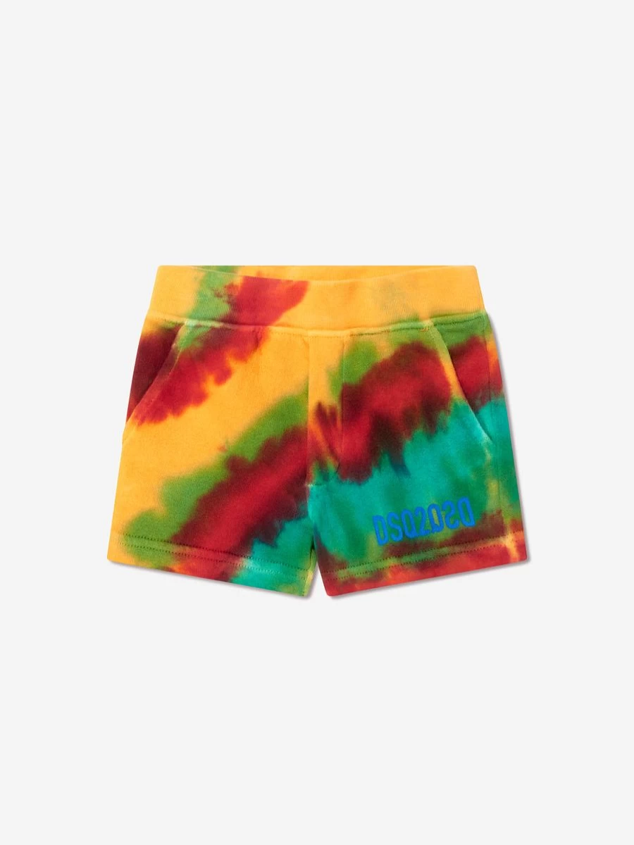 Dsquared2 Kids Boys' Multicolour Tie-Dye Shorts for Baby