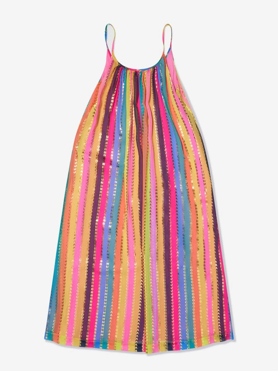 MARC JACOBS Teen Girls Striped Logo Multicolour Dress