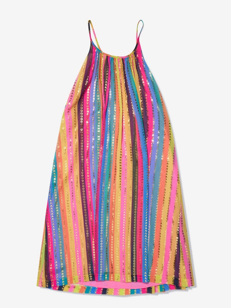 MARC JACOBS Teen Girls Striped Logo Multicolour Dress