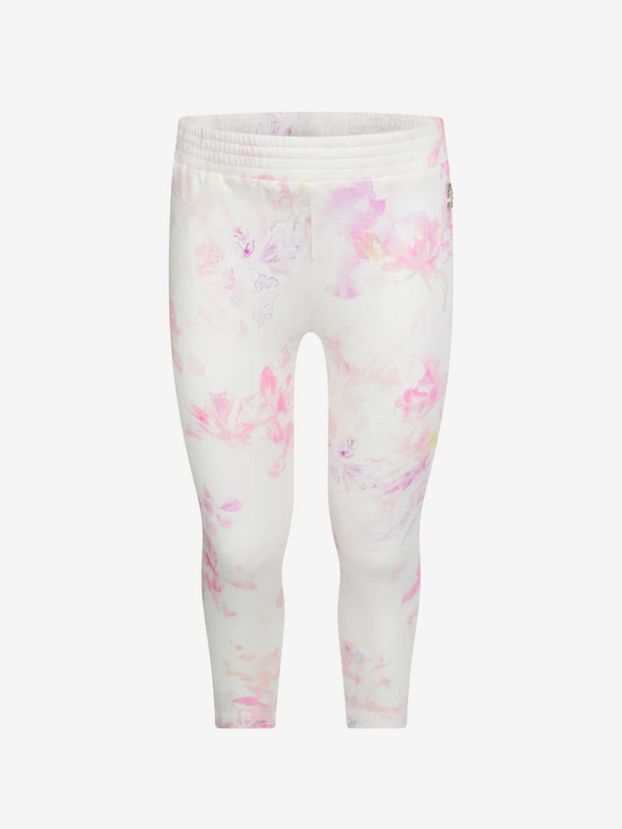 Roberto Cavalli Girls Pink Floral Print Leggings for Kids Fashion
