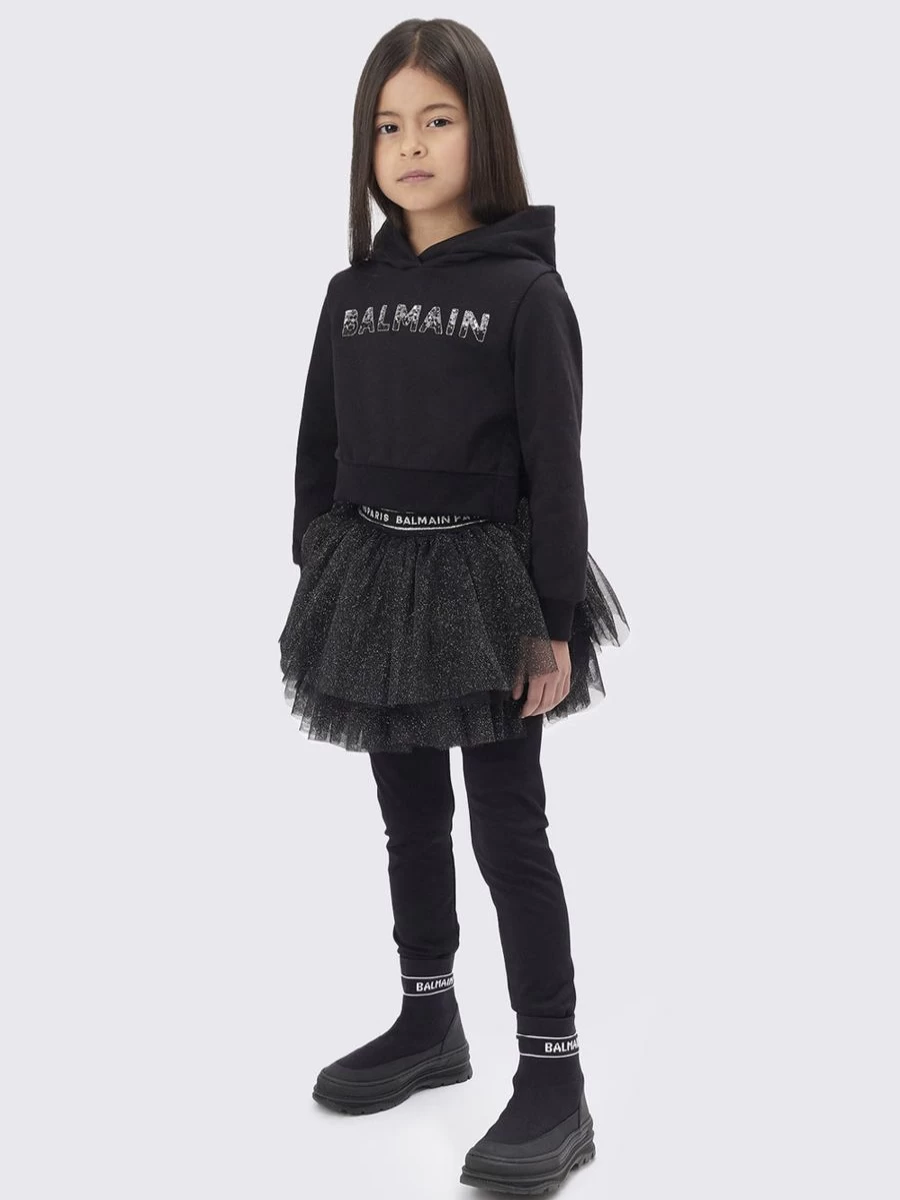 Balmain Girls Black Tutu Leggings for Ballet & Dance