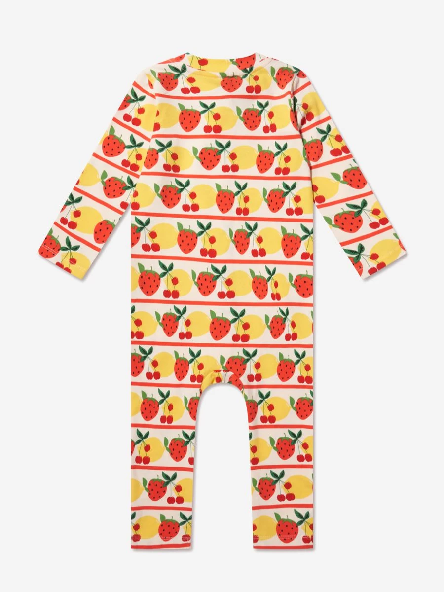 Mini Rodini Girls' Colorful Fruit Print Jumpsuit - Baby & Toddler Playwear